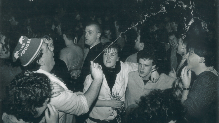 Pogues Concert at the National, Kilburn, 4 December 1986.