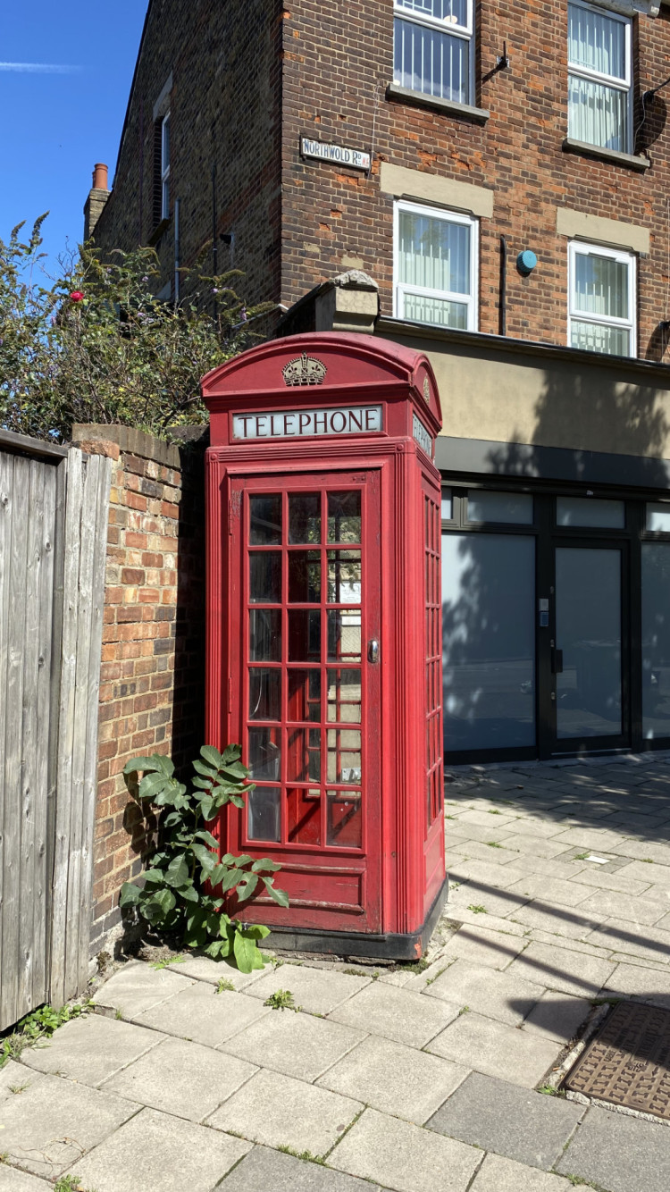 Red Telephone Box, Clapton, 2023.