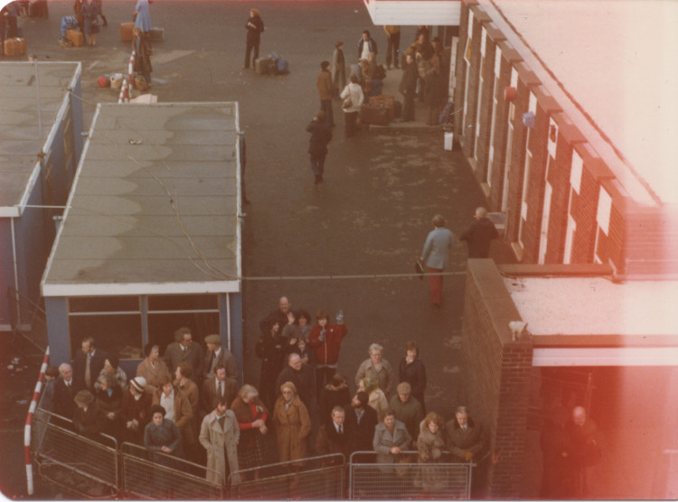 Goodbye from Larne Stranraer ferry, 1970s.