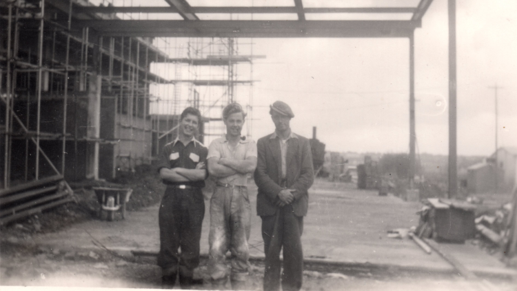 Irish diggers in Stevenage, mid 1950s.